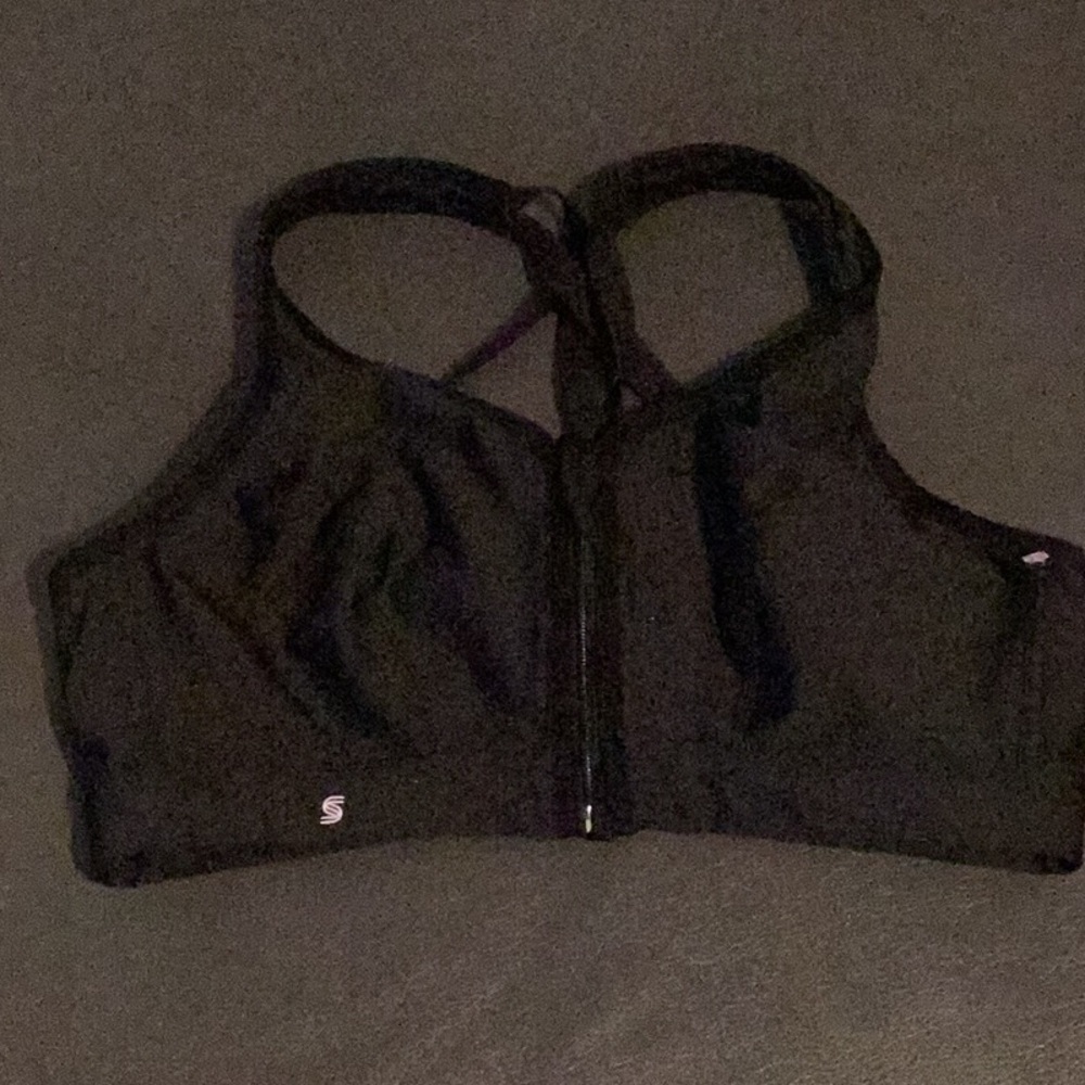 NWOT Glamorise Sport Size 36C Full-Figure Zip-Front Wirefree Sports Bra